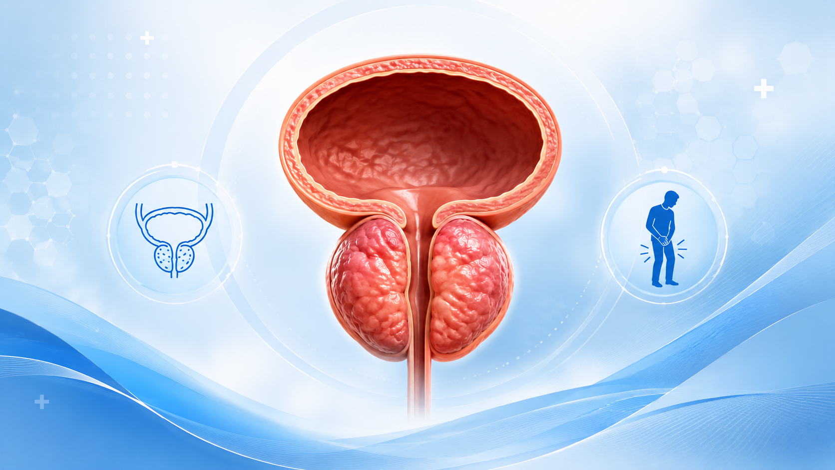 prostate wraps around the urethra